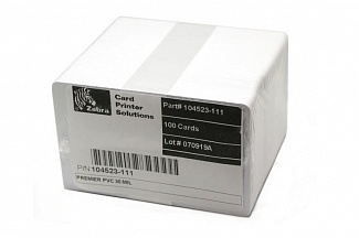 Пластиковые карты, White PVC, High Coercivity Mag Stripe, 30 Mil, Retransfer-Ready, 500 шт
