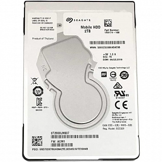 Жесткий диск/ HDD Seagate SATA 2Tb 2.5" Mobile 7mm 5400 RPM 128Mb 1 year warranty (replacement ST2000LM015)
