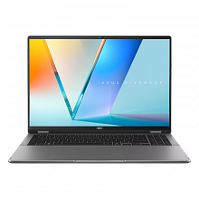 Ноутбук/ ASUS TP3607AA-SI063W flip 16"(1920x1200 OLED)/Touch/Intel Ultra 9 386H(2.1Ghz)/32768Mb/1024PCISSDGb/noDVD/Int:Intel Arc graphics/Cam/BT/WiFi/70WHr/war 1y/1.8kg/Matte Gray/Win11Home