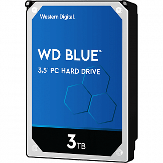 Жесткий диск/ HDD WD SATA3 3Tb Blue 5400 256Mb 3.5"" 1 year warranty (analog WD30EZRZ)